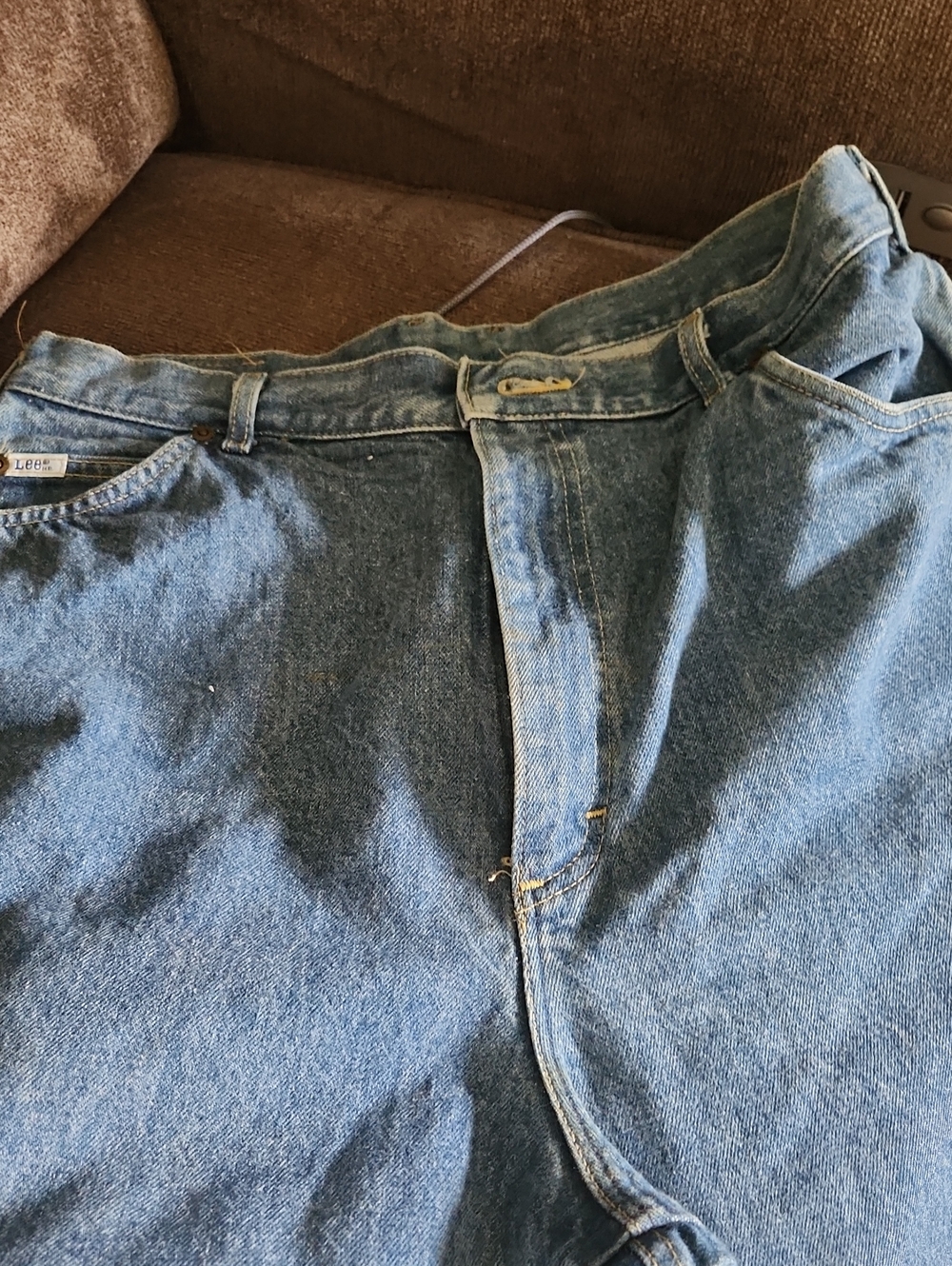 Women's Lee Mid-Blue Relaxed Fit Denim Pants